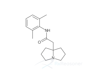 Graphic representation of the active ingredient's molecular structure