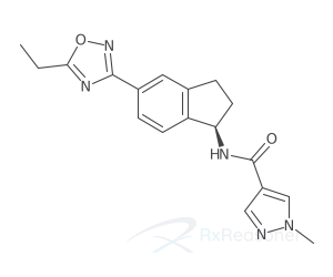 Graphic representation of the active ingredient's molecular structure