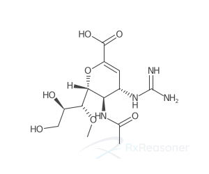 Graphic representation of the active ingredient's molecular structure