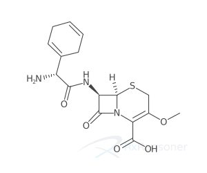 Graphic representation of the active ingredient's molecular structure