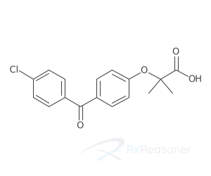 Graphic representation of the active ingredient's molecular structure