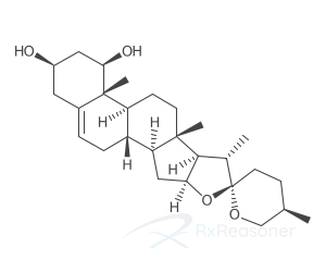 Graphic representation of the active ingredient's molecular structure