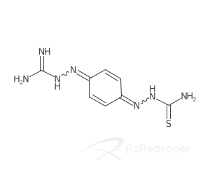 Graphic representation of the active ingredient's molecular structure