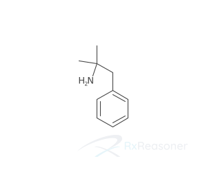 Graphic representation of the active ingredient's molecular structure