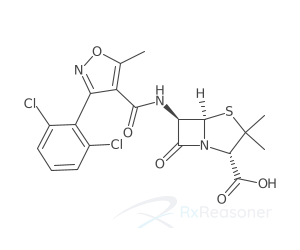 Graphic representation of the active ingredient's molecular structure