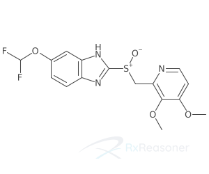 Graphic representation of the active ingredient's molecular structure