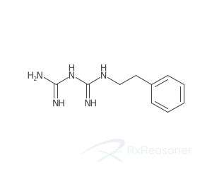 Graphic representation of the active ingredient's molecular structure