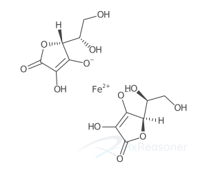 Graphic representation of the active ingredient's molecular structure