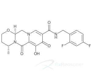 Graphic representation of the active ingredient's molecular structure