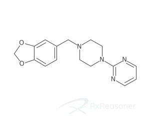 Graphic representation of the active ingredient's molecular structure