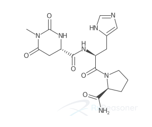 Graphic representation of the active ingredient's molecular structure