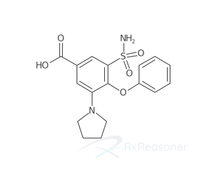 Graphic representation of the active ingredient's molecular structure