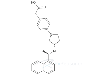 Graphic representation of the active ingredient's molecular structure