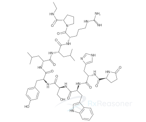 Graphic representation of the active ingredient's molecular structure