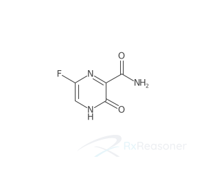 Graphic representation of the active ingredient's molecular structure