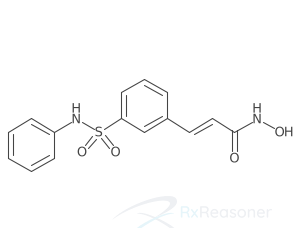 Graphic representation of the active ingredient's molecular structure