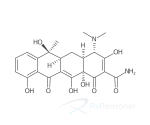 Graphic representation of the active ingredient's molecular structure