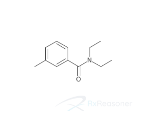 Graphic representation of the active ingredient's molecular structure