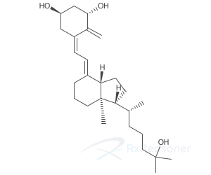 Graphic representation of the active ingredient's molecular structure