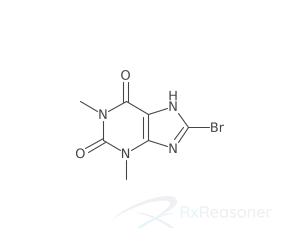 Graphic representation of the active ingredient's molecular structure