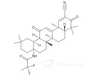 Graphic representation of the active ingredient's molecular structure