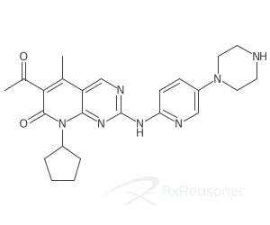 Graphic representation of the active ingredient's molecular structure