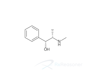 Graphic representation of the active ingredient's molecular structure