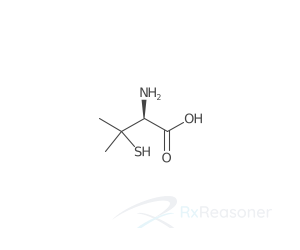 Graphic representation of the active ingredient's molecular structure