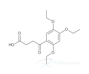 Graphic representation of the active ingredient's molecular structure