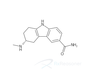 Graphic representation of the active ingredient's molecular structure