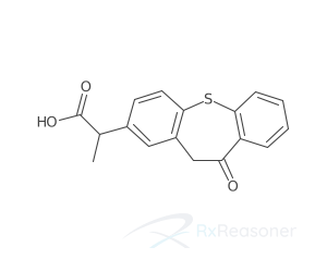 Graphic representation of the active ingredient's molecular structure