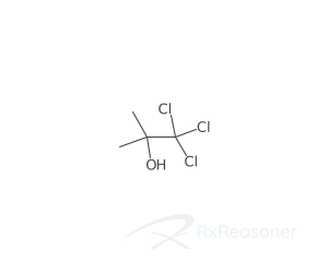 Graphic representation of the active ingredient's molecular structure