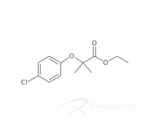 Graphic representation of the active ingredient's molecular structure