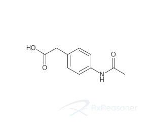 Graphic representation of the active ingredient's molecular structure