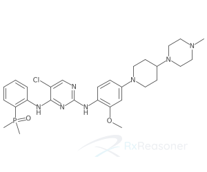 Graphic representation of the active ingredient's molecular structure