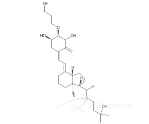 Graphic representation of the active ingredient's molecular structure