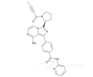 Graphic representation of the active ingredient's molecular structure