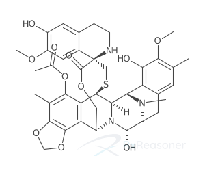 Graphic representation of the active ingredient's molecular structure