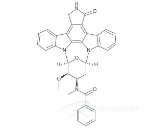 Graphic representation of the active ingredient's molecular structure