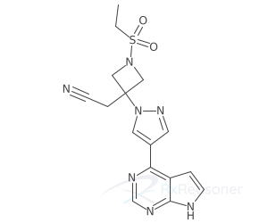 Graphic representation of the active ingredient's molecular structure