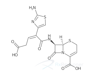 Graphic representation of the active ingredient's molecular structure