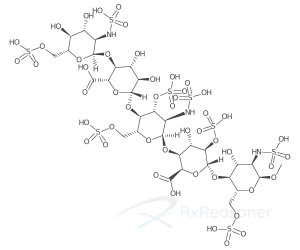 Graphic representation of the active ingredient's molecular structure