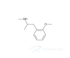 Graphic representation of the active ingredient's molecular structure