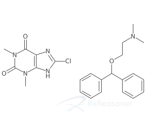 Graphic representation of the active ingredient's molecular structure