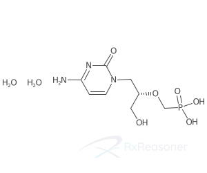 Graphic representation of the active ingredient's molecular structure