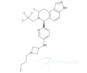 Graphic representation of the active ingredient's molecular structure