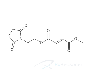 Graphic representation of the active ingredient's molecular structure