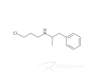 Graphic representation of the active ingredient's molecular structure