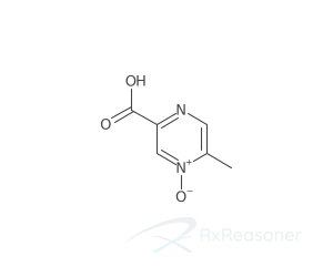 Graphic representation of the active ingredient's molecular structure