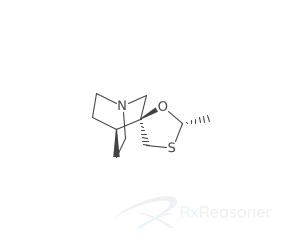 Graphic representation of the active ingredient's molecular structure